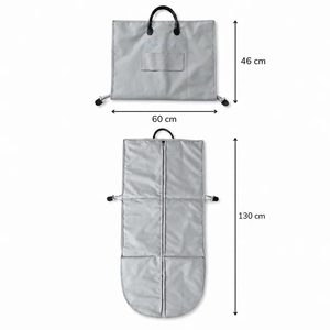 OEM Custom Logo Handheld Garment Suit Bag, Durable Oxford Cloth Zipper Clothing Organizer for Men Formal Suit Storage - Product Image 2