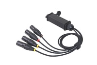 Câble d'extension de données réseau professionnel OFC DMX RJ45 femelle 4 XLR mâle/femelle convertisseur adaptateur Audio connecteur Splinter