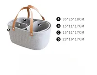 Ensemble de 4 paniers en corde tressée, bacs de rangement pour salle de bain, garde-manger, placard, chambre, cadeau de naissance