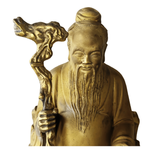 Sculptures personnalisées du Dieu du <span class=keywords><strong>Mariage</strong></span> Yuelao <span class=keywords><strong>pour</strong></span> la décoration intérieure, technique de moulage traditionnelle Feng Shui - Product Image 5