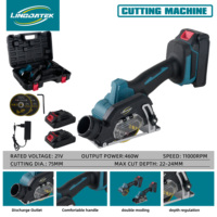 Machine de découpe portative de haute qualité, moteur sans balais, 21V, mini machine de découpe Little Eagle pour le travail du bois, 75 mm LDCS01