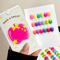 YOLLY Palette de vernis à ongles gel UV LED 18 couleurs, design DIY, effet bulles de fruits, pour manucure professionnelle, vente en gros, écologique