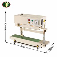 JYD prix d'usine machine de scellage continu automatique FR-900 scellant horizontal avec impression de date pour les sacs et l'emballage de film