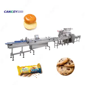 Línea de máquina de corte y envasado de bollos de embalaje de galletas multifunción Cankey