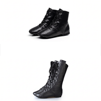 Chaussures de danse classique pour adultes BW13, bottes de jazz montantes en PU, bottes de danse moderne à semelle souple pour examens, spectacles et entraînements