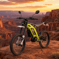 Moto électrique tout-terrain ZONSEN EX2 74V 32Ah 2.37kWh, batterie 72V 4000W, Enduro rapide, pour adultes
