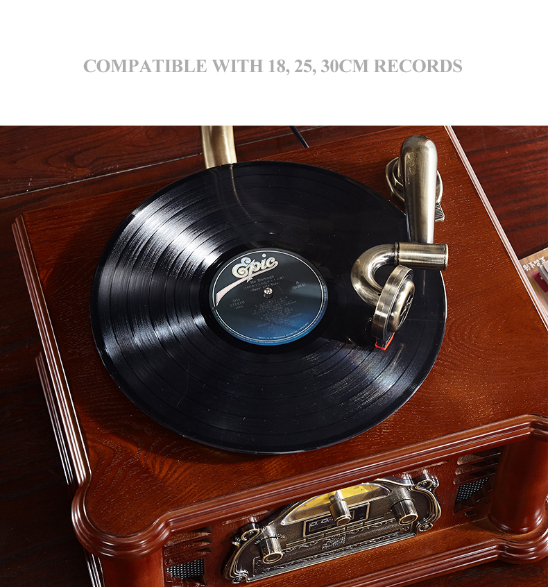 Best quality Retro record player vinyl turntable player wholesale antique gramophone