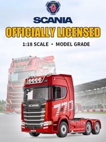 2026 Huina 1:18 Scania 770S Camión Tractor RC con Plataforma Plana 2.4GHz 19 Canales Control Remoto con Luces LED y Sonido RTR