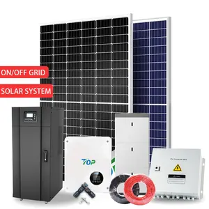 Gió năng lượng mặt trời Hybrid Hệ Thống Điện thiết lập năng lượng mặt trời hệ thống bảng điều khiển cho nhà 20kW lai năng lượng mặt trời hệ thống