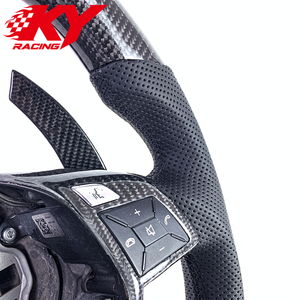 Volant sport en fibre de carbone personnalisé avec palettes de changement de vitesse pour Mercedes Benz Classe G GL ML W463 X166 G350 G550 G63 AMG - Product Image 2