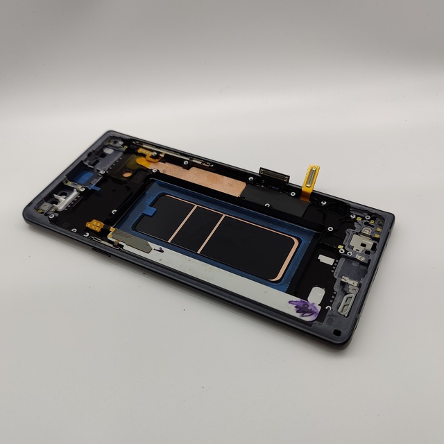 Venta al por mayor de LCD de teléfono movil para SamsungN960 Note9 piezas de marco de ensamblaje con paquete de servicio oficial