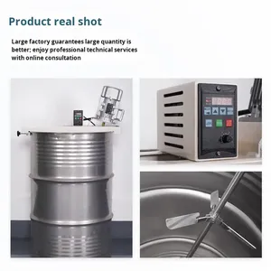 Miscelatore Elettrico con Motore AC 1.1kw Asta di Miscelazione in Acciaio Inox SUS304 per Fusti di Olio a Bocca Stretta da 200L Miscelazione e Erogazione di Materie Prime Chimiche 380V - Product Image 4
