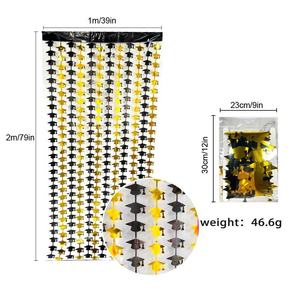 Érudit chapeau pluie soie rideau fête faveur pour la saison de remise des diplômes et événement décoration <span class=keywords><strong>fond</strong></span> mur porte rideau <span class=keywords><strong>docteur</strong></span> chapeau Style - Product Image 4