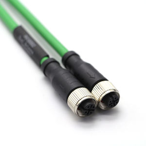 Cable conector flexible impermeable de grado industrial M8 de 8 pines a M8 de 4 pines 1 A 2M8 para conexiones seguras de computadora - Product Image 6