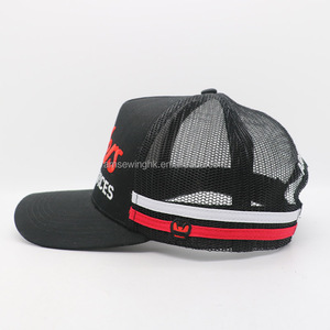 Casquette trucker 5 panneaux entièrement personnalisée avec logo brodé 3D, style sportif et tendance pour hommes et femmes - Product Image 3