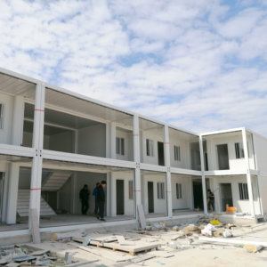 波多黎各办公集装箱<span class=keywords><strong>2</strong></span>层可堆叠便携式采矿现场工人小屋中的箱式预制房屋套件 - Product Image 4