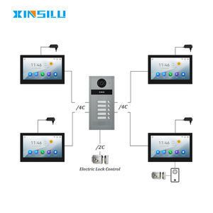Videoportero 1080P WiFi cámara de intercomunicación <span class=keywords><strong>con</strong></span> aleación de aluminio impermeable visión nocturna detección de movimiento para apartamento - Product Image 2
