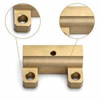 Composants en laiton usinés CNC à filetage simple, service d'usinage sur mesure ISO 9001