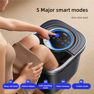 Máquina de masajeador de baño de Spa vibrador de pie <span class=keywords><strong>con</strong></span> calefacción plegable inteligente, máquina masajeadora de cubo de Spa para lavabo de pie relajante - Product Image 2