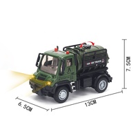 QS OEM Çocuklar İçin Askeri Taşıma Füze Radar Tankı Kamyon Aracı 1:64 Geri Çekmeli Araba Mini Alaşımlı Döküm Model Oyuncak Sesli Işıklı