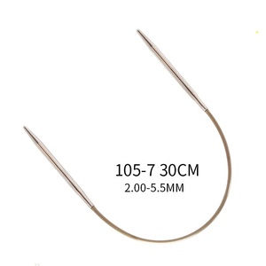 <span class=keywords><strong>Aiguilles</strong></span> <span class=keywords><strong>à</strong></span> <span class=keywords><strong>tricoter</strong></span> circulaires <span class=keywords><strong>Addi</strong></span> 105-7 30/40/60 cm 2,00 mm-9,00 mm avec embouts en laiton et cordons dorés - Product Image 1