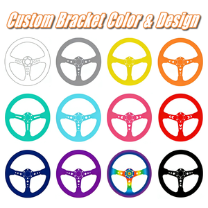 พวงมาลัยรถยนต์สำหรับรถ BMW F30 Audi <span class=keywords><strong>AMG</strong></span> <span class=keywords><strong>Ford</strong></span> <span class=keywords><strong>Mustang</strong></span> Honda Accord Porsche 14นิ้วแบบสั่งทำ - Product Image 6