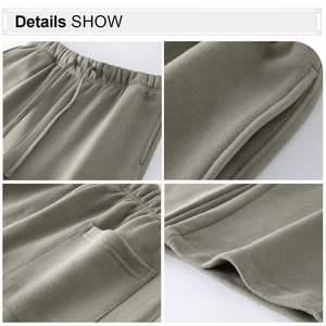 Venta al por mayor de pantalones de chándal personalizados de alta calidad 380 gramos de peso pesado de algodón grueso en blanco pantalones de chándal unisex - Product Image 4