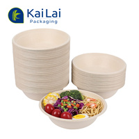 Contenant à salade jetable en bagasse pour plats à emporter – Emballage alimentaire rapide
