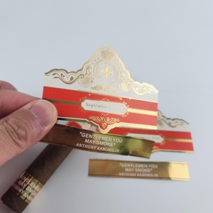 Etiquetas de Papel para Cigarros Adhesivas Ecológicas Personalizadas a Precio de Fábrica, Impresión de Etiquetas con Relieve en Lámina Dorada - Product Image 3