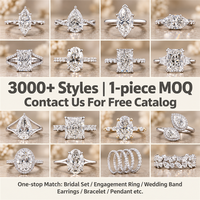 Bague de fiançailles personnalisée en diamant de laboratoire entrelacé, taille ronde 0,5-3 carats, en or jaune massif 10K/14K/18K, sertie à griffes, certifiée IGI