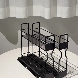 Multi Layer <b>Spice</b> <b>Rack</b> Condiment Storage Organizer Removable Standing Type Rectangle Home <b>Kitchen</b> Cabinet Organizer - Product Image 1