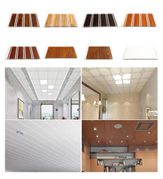 Panneaux de plafond perforés en PVC de qualité supérieure, insonorisés, imperméables, ignifuges, pour l'extérieur, la chambre, la salle de sport, le centre commercial, l'hôtel, le hall, l'intérieur