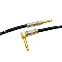 1/4 "TS Mono 6.35mm mâle à mâle adaptateur stéréo accessoires de guitare électrique OFC câble de guitare Instrument à faible bruit