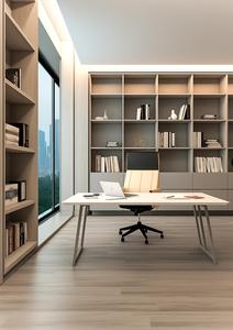 Unidad de Escritorio Modular Personalizada |   Muebles de Madera Natural Resistentes para una Pequeña Residencia Urbana - Product Image 2
