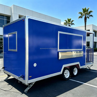 Camion de restauration de pizzas et de snacks entièrement équipé et abordable, remorque alimentaire avec équipements de cuisine complets, remorque alimentaire certifiée DOT