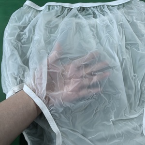 Bas prix pantalon en plastique <span class=keywords><strong>adulte</strong></span> couvre-<span class=keywords><strong>couche</strong></span> PVC non tissé pantalon en plastique incontinence pour adultes soutien OEM - Product Image 6