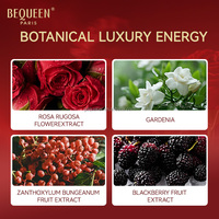 Bequeen Red Muse Gel Douche Exfoliant Sans Alcool Brume Parfumée Revitalisante Hydratante Expérience de Luxe