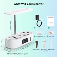 Système de culture hydroponique intelligent et moderne avec Bluetooth, 13 pods, jardin d'intérieur, lumière de culture LED, arrosage automatique pour usage domestique