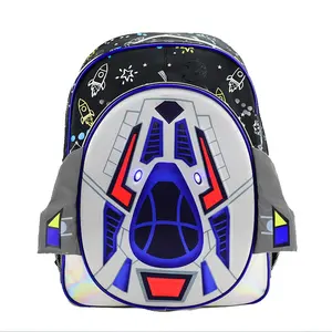 3D EVA with LED light outer space student backpack back to school bookbags
