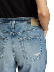 Vintage <span class=keywords><strong>Boyfriend</strong></span> Shorts personnalisé blanc <span class=keywords><strong>Bermuda</strong></span> Shorts pour femmes unisexe Denim demi-jeans décontracté - Product Image 4