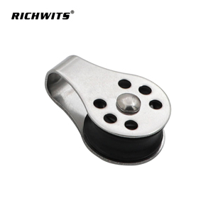 Polea de bloque de rodamientos de bolas de grado marino, base de lágrima multiorificio, baja fricción, resistente a todo clima para <span class=keywords><strong>kayak</strong></span> y trabajos de elevación pequeños - Product Image 4