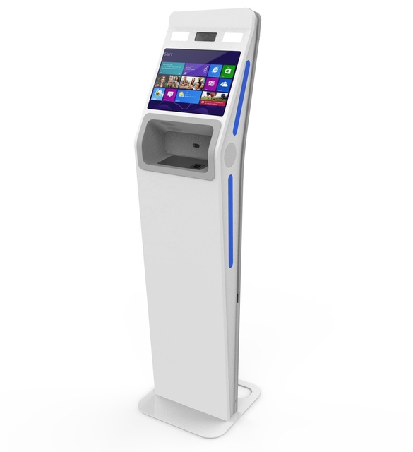 Factory Customized Lobby Type Touch Access Control Kiosk Meeting Conference Kiosk with Bio-metric Devices