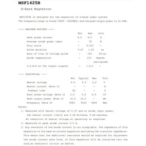 Magnetron radar JRC MSF1425B - Product Image 4