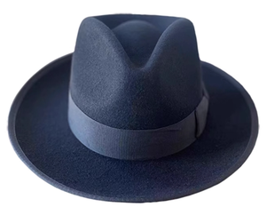 A111803 Chapeau haut de forme classique à large bord en feutre avec nœud, Vente chaude, Haute qualité, 100% feutre de laine, Décontracté, Fête, Unisexe - Product Image 5