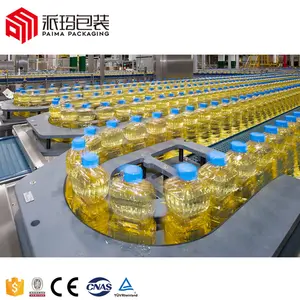 Full automatic complete line big bottle chili coconut oil filling machine line for edible cooking vegetable oil