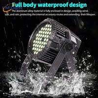 54x3W RGBW étanche 4in1 led par lumière DMX lavage mural professionnel par peut équipement de lumière de scène pour dj disco bar party