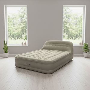 <span class=keywords><strong>Matelas</strong></span> <span class=keywords><strong>gonflable</strong></span> floqué en PVC avec dossier intégré, lit d'appoint à trois couches avec <span class=keywords><strong>pompe</strong></span> électrique <span class=keywords><strong>intégrée</strong></span> - Product Image 1