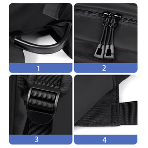 Mochila Escolar Unisex Negra Personalizada con Logotipo, al por Mayor, para Viajes, Impermeable - Product Image 2