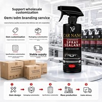 Scellant synthétique professionnel en spray pour peinture automobile - Revêtement nano super hydrophobe et réparation des rayures