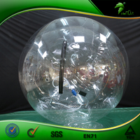 Ballon gonflable transparent personnalisé avec fermeture à glissière double couche ballon gonflable portable Hongyi jouet gonflable
